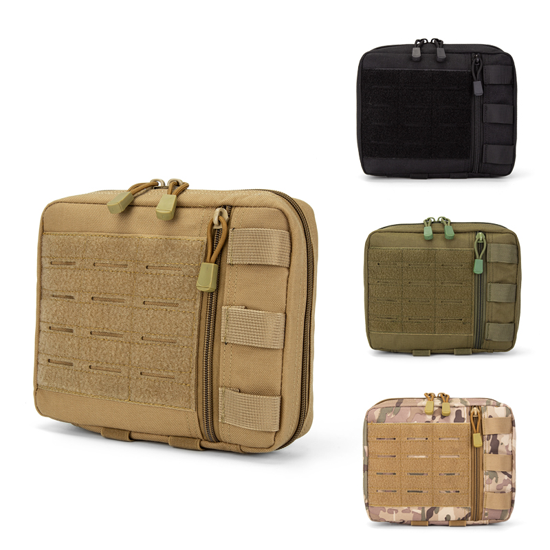 Outdoor Hunting Tools - 戦術MOLLEアドミンポーチ レーザーカット モジュラー多目的EMT EDC収納ツールポーチ アウトドアスポーツ キャンプ