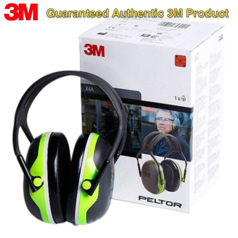 Shooting Ear Muff - オリジナル3M Peltor X4Aイヤーマフ 27dB NRRノイズリダクション ヘッドバンド式耳保護具