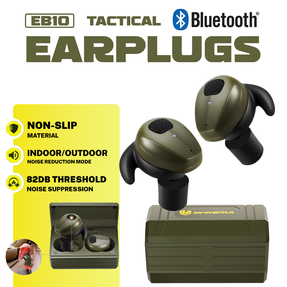 Shooting Ear Muff - YHKEMA EB10 タクティカルイヤープラグ Bluetooth 5.3 ノイズリダクション