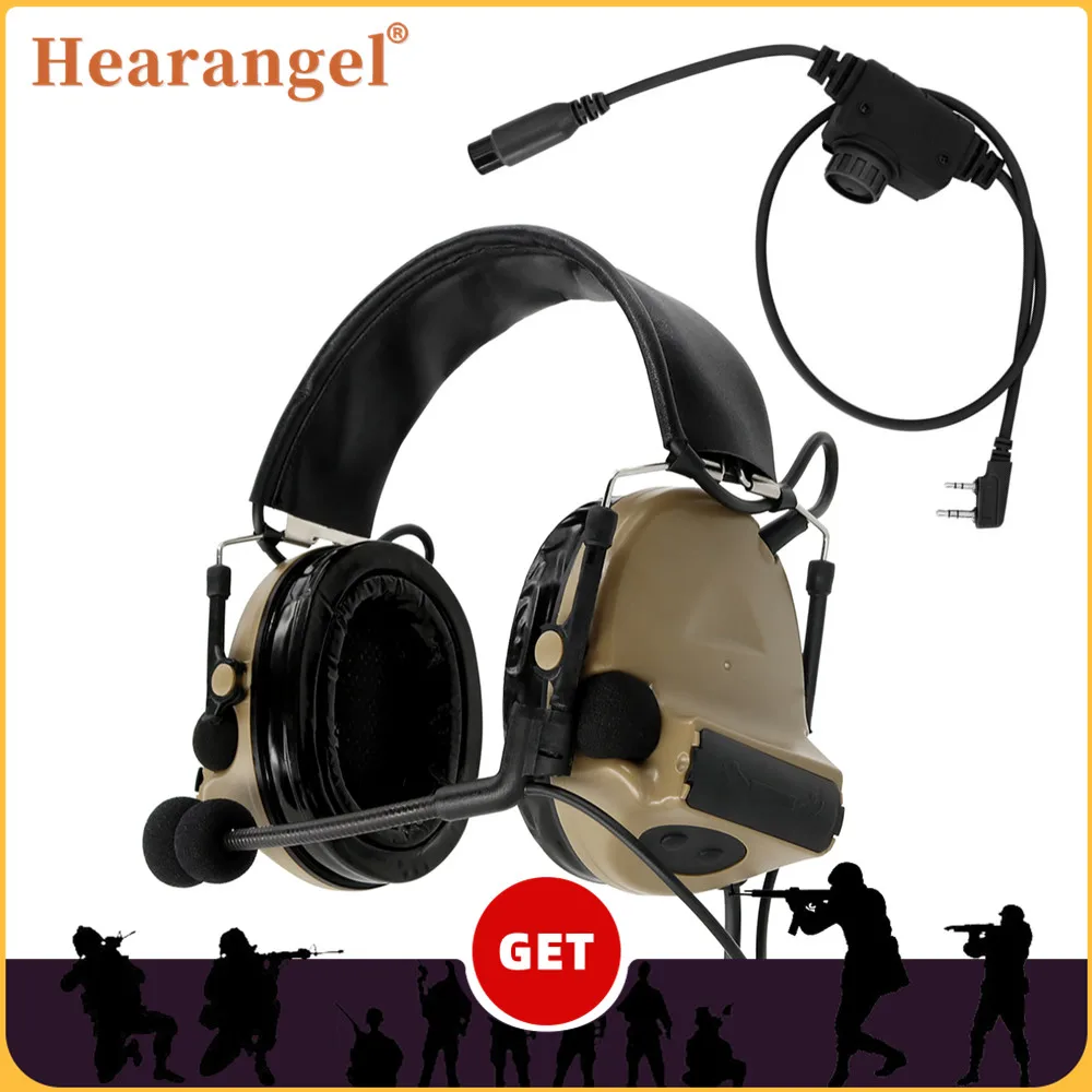 Shooting Ear Muff - タクティカルヘッドセット TACSKY II U94ptt RACPtt ケンウッドプラグ