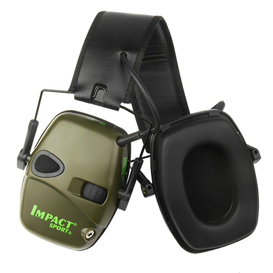 Shooting Ear Muff - オリジナルの戦術的な電子射撃イヤーマフ、アウトドアスポーツヘッドセット、衝撃音の増幅、聴覚ハンティング