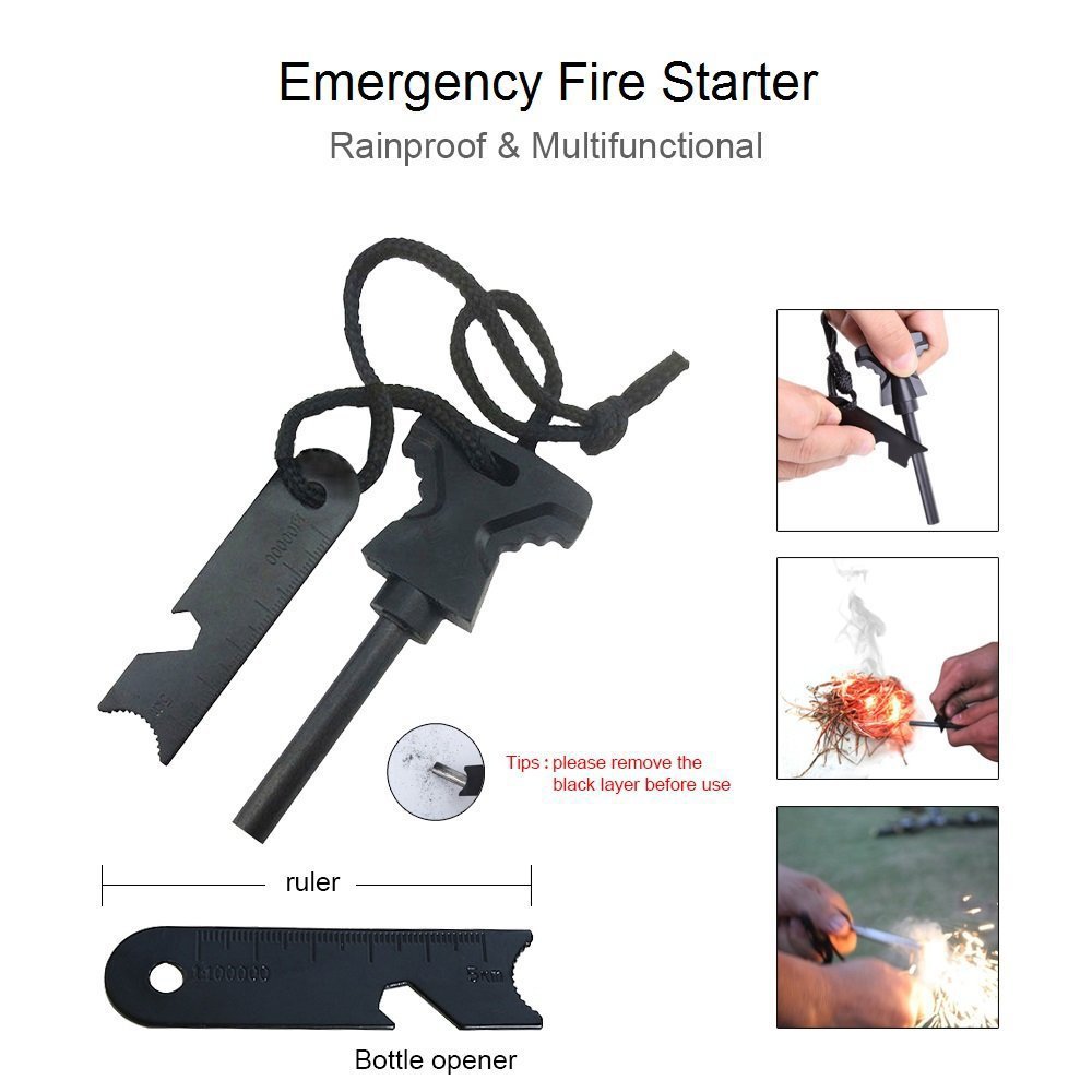 ホンルイDIYコンパクトポータブル耐衝撃サバイバルギア緊急ツ - Outdoor Hunting Tools のレビューと価格