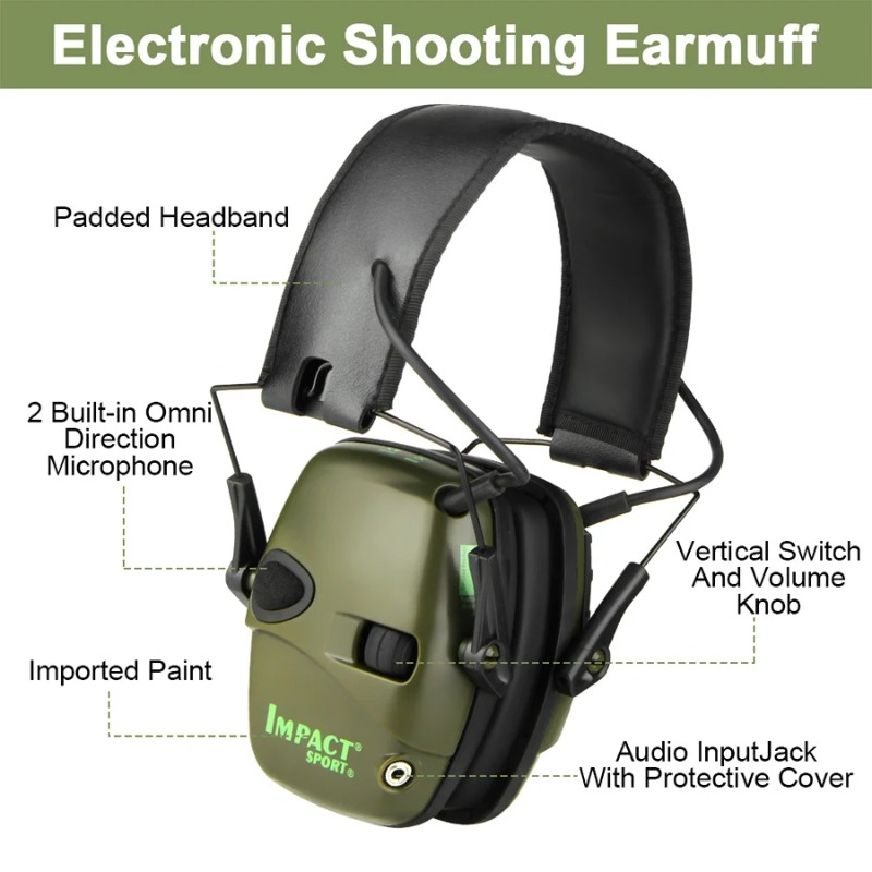 アウトドア戦術用電子射撃イヤーマフ アウトドアスポーツ用防音 - Shooting Ear Muff のレビューと価格