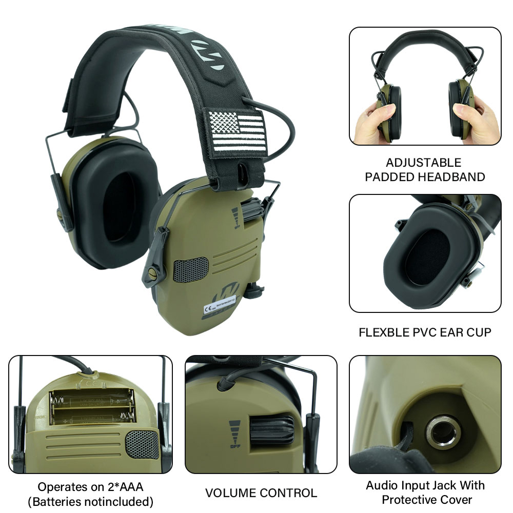 屋外での狩猟/射撃用イヤーマフは、聴覚を保護するためにノイズ - Shooting Ear Muff のレビューと価格