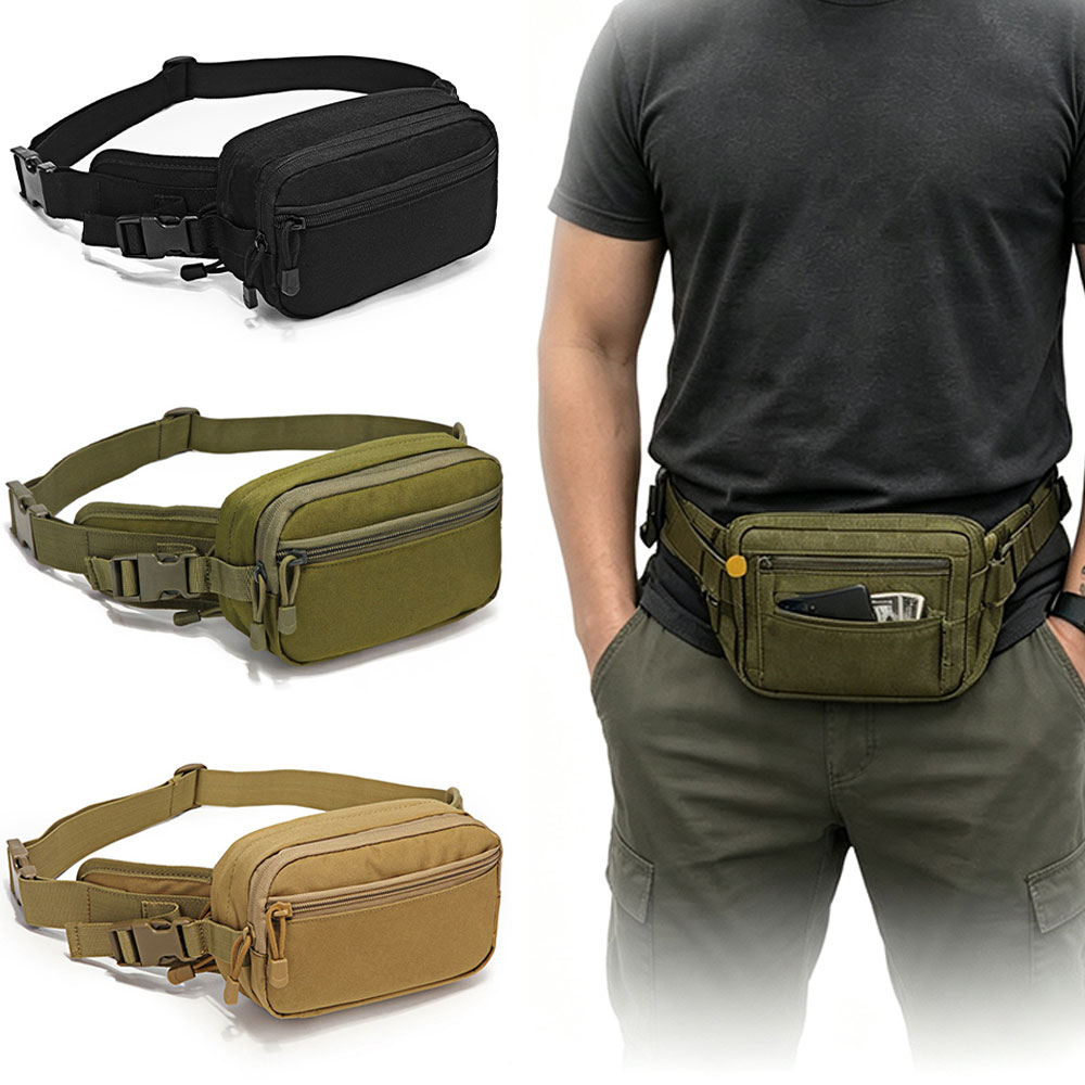800D オックスフォード生地ファニーバッグ戦術的な男性用チ - Outdoor Hunting Fabric のレビューと価格