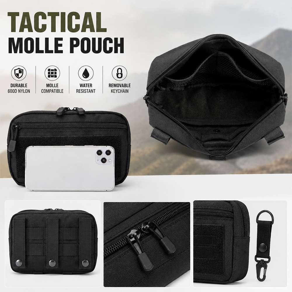 戦術的なモール EDC ポーチ屋外応急処置キットポーチコンパ - Outdoor Hunting Tools のレビューと価格