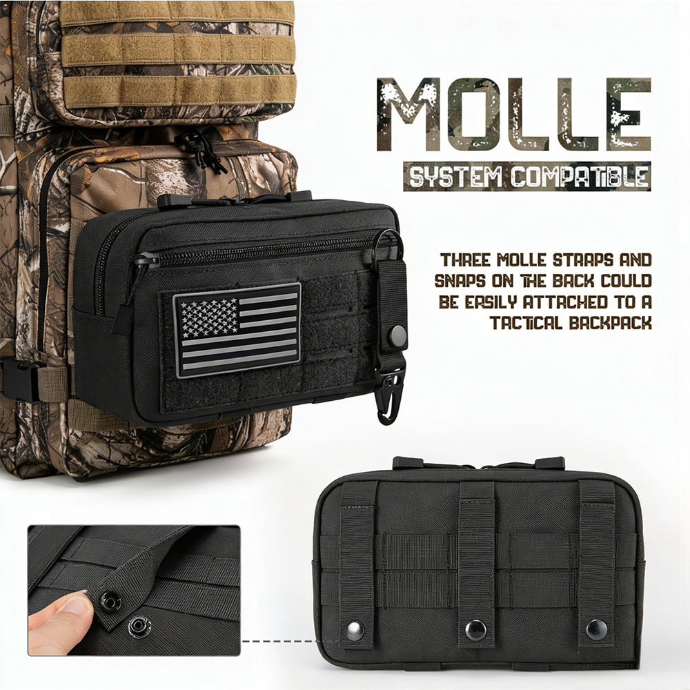 戦術的なモール EDC ポーチ屋外応急処置キットポーチコンパ - Outdoor Hunting Tools のレビューと価格