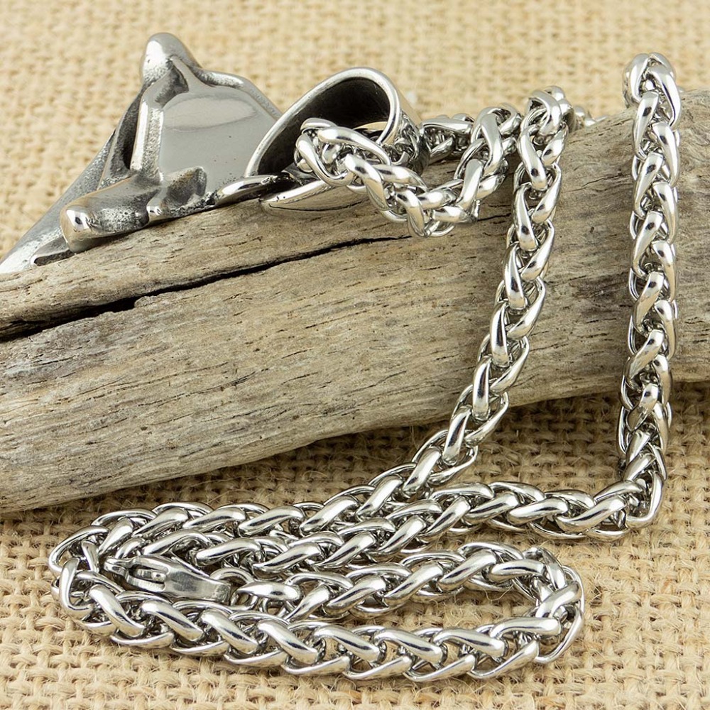 53*43 ミリメートルステンレス鋼ウィザードウルフヘッドペ - Wildman Hunting & Outdoor Linton'S Corner Silver Lakes のレビューと価格