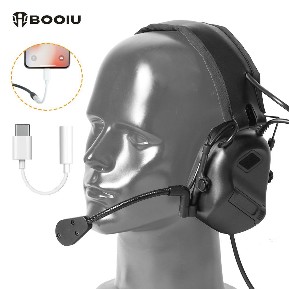 BOOIU 戦術電子射撃ヘッドセット 3.5 ミリメートルイ - Shooting Ear Muff のレビューと価格