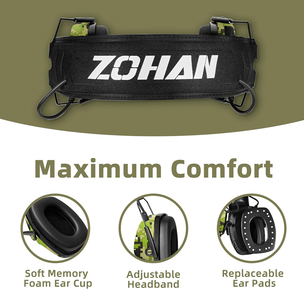 Zobhan-Bluetooth電子撮影イヤーマフ,ノイズリ - Shooting Ear Muff のレビューと価格