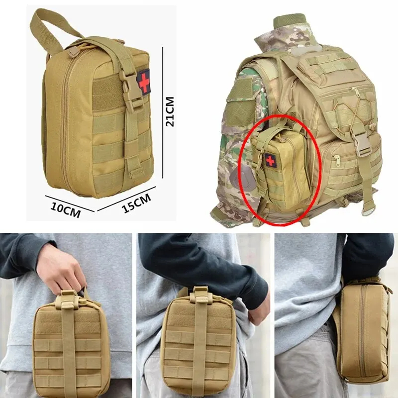 戦術的な応急処置キット医療バッグ緊急屋外狩猟車キャンプモール - Outdoor Hunting Tools のレビューと価格