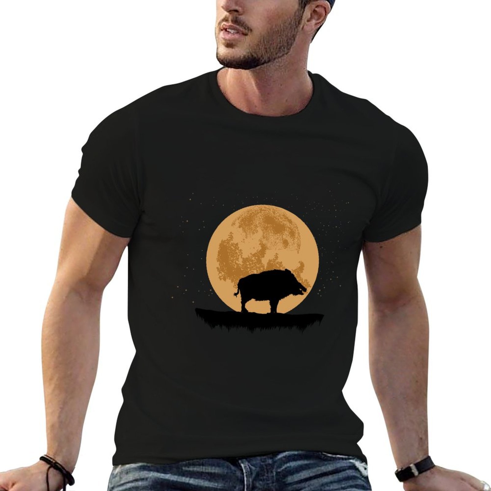 イノシシ狩猟イノシシイノシシ毛牛 Tシャツ tシャツパーソナ - Wildman Hunting & Outdoor Linton'S Corner Silver Lakes のレビューと価格