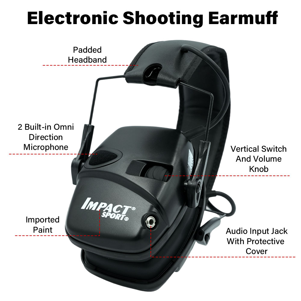 アクティブノイズリダクションイヤーマフ 電子射撃ヘッドセット - Shooting Ear Muff のレビューと価格