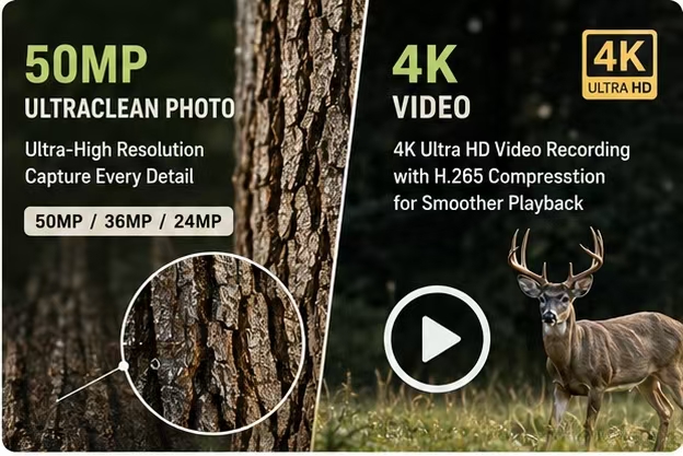 ソーラーウェルダウフライドカメラ 50MP 4K ビデオトレ - Outdoor Hunting Videos のレビューと価格