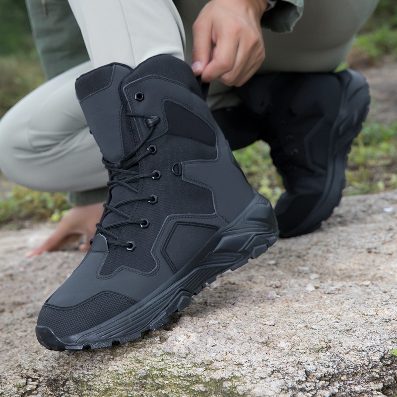 メンズタクティカルブーツ、レースアップ、ワイルドコンバットト - Wildman Hunting & Outdoor Linton'S Corner Silver Lakes のレビューと価格
