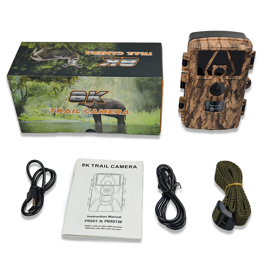 PR801W ウルトラクリア8Kビデオ 60MP写真 APP - Outdoor Hunting Videos のレビューと価格