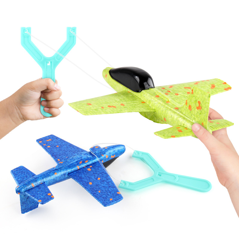 子供射出泡航空機おもちゃパチンコ射出飛行夜の光手投げ屋外スポ - Outdoor Hunting Tools のレビューと価格